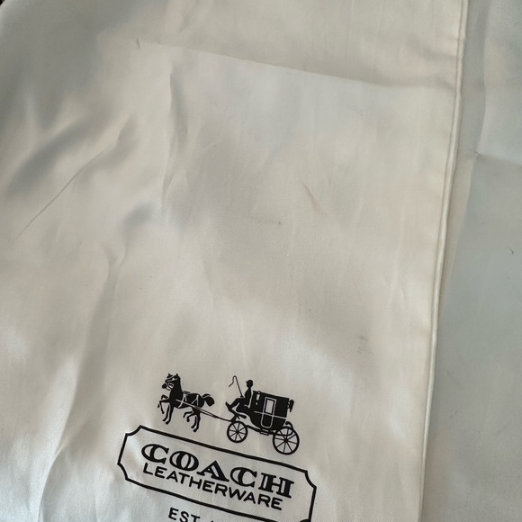 Coach Vintage Y2K Colette Signature Overlay Putty Leather Hand Bag Tote - Picture 13 of 14